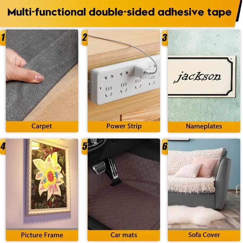 Strong Fiber Mesh - Heavy Duty Double Sided Tape 5 meters (Pack of 2)
