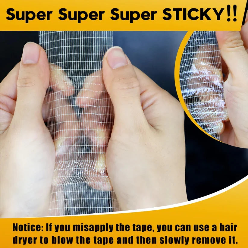 Strong Fiber Mesh - Heavy Duty Double Sided Tape 5 meters (Pack of 2)