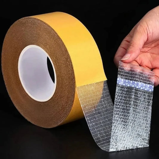 Strong Fiber Mesh - Heavy Duty Double Sided Tape 5 meters (Pack of 2)